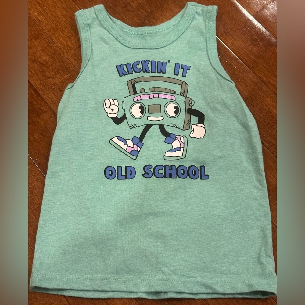 Garanimals Green Tank Top with Fun Graphic